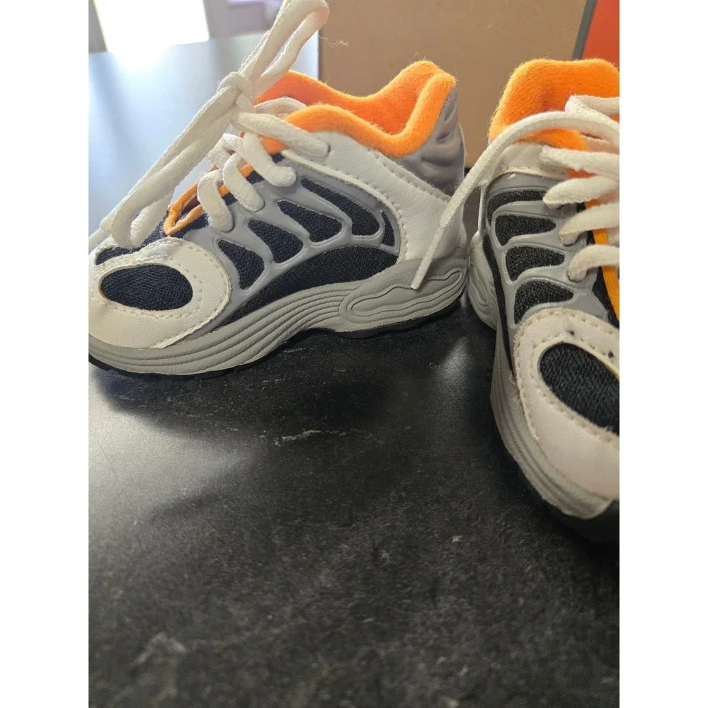 Nike Little Air Max Vintage 1999 Black White Orange Sneakers 850182-002 2.5C